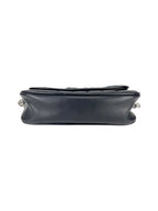 Chanel Black Lambskin and Patent Leather Camellia Chocolate Bar Handbag