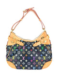Louis Vuitton Multicolor Noir Monogram Leather Greta Shoulder Bag