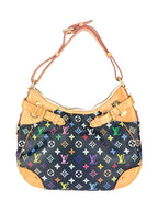 Louis Vuitton Multicolor Noir Monogram Leather Greta Shoulder Bag