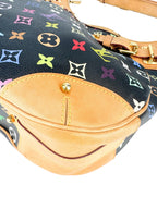 Louis Vuitton Multicolor Noir Monogram Leather Greta Shoulder Bag
