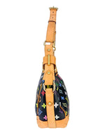Louis Vuitton Multicolor Noir Monogram Leather Greta Shoulder Bag