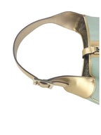 Gucci Light Blue and Gold Canvas and Leather Jackie Bag