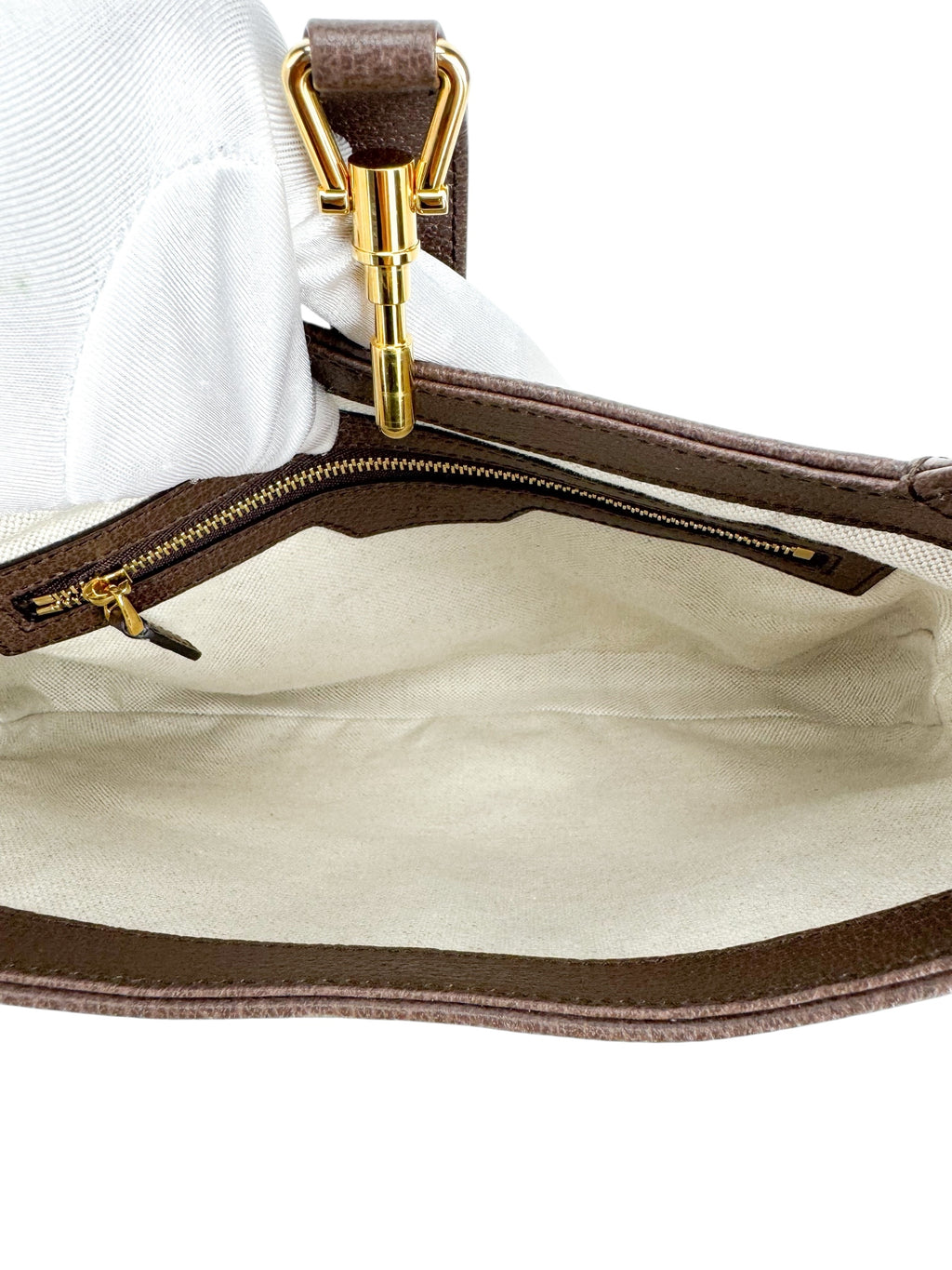 Gucci Brown Coated Canvas and Leather Geometric GG Supreme Studded Jackie Bag