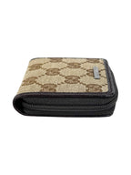 Gucci Brown Canvas and Leather Coin Wallet