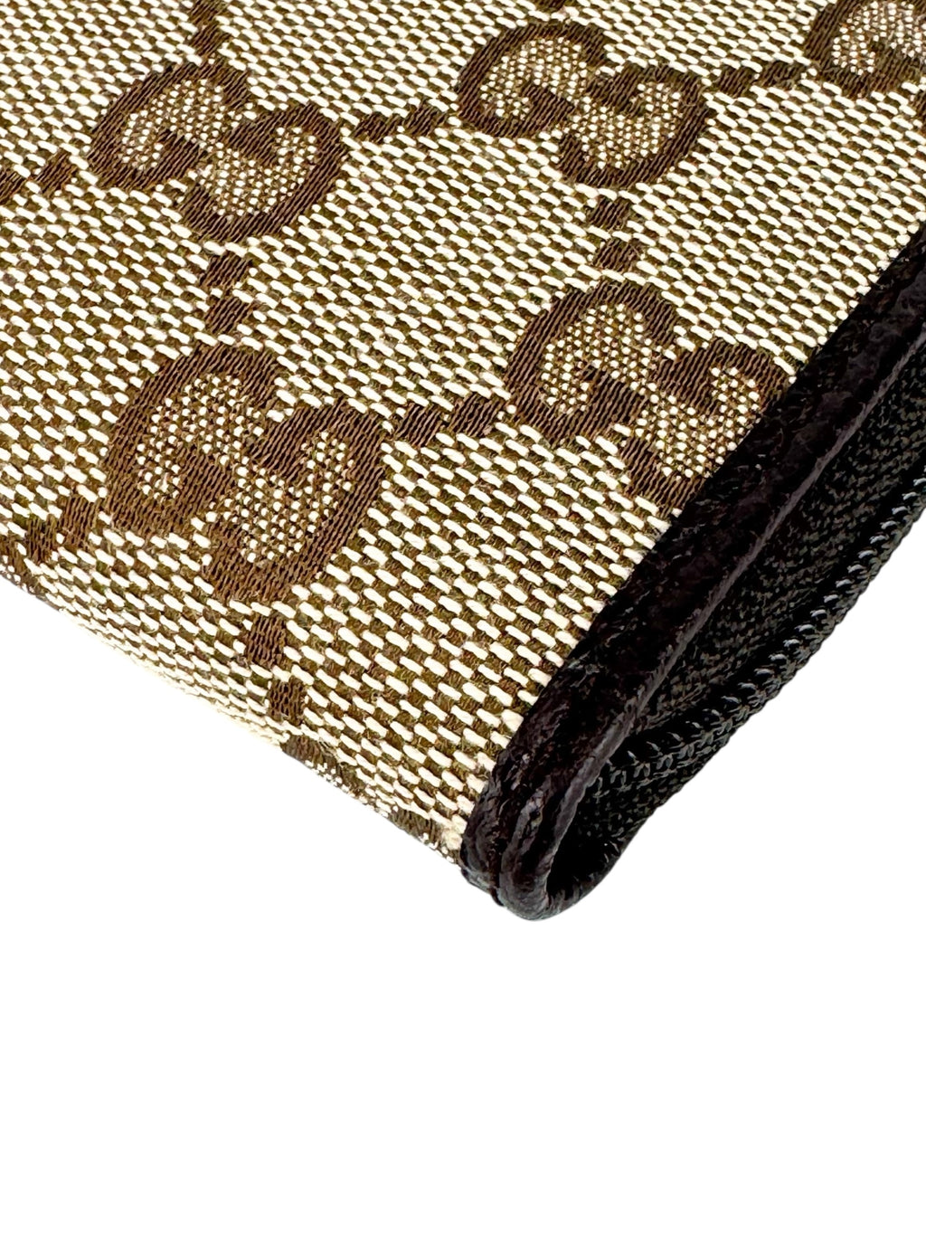 Gucci Brown Canvas and Leather Coin Wallet