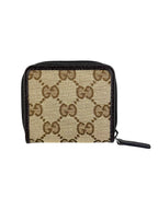 Gucci Brown Canvas and Leather Coin Wallet