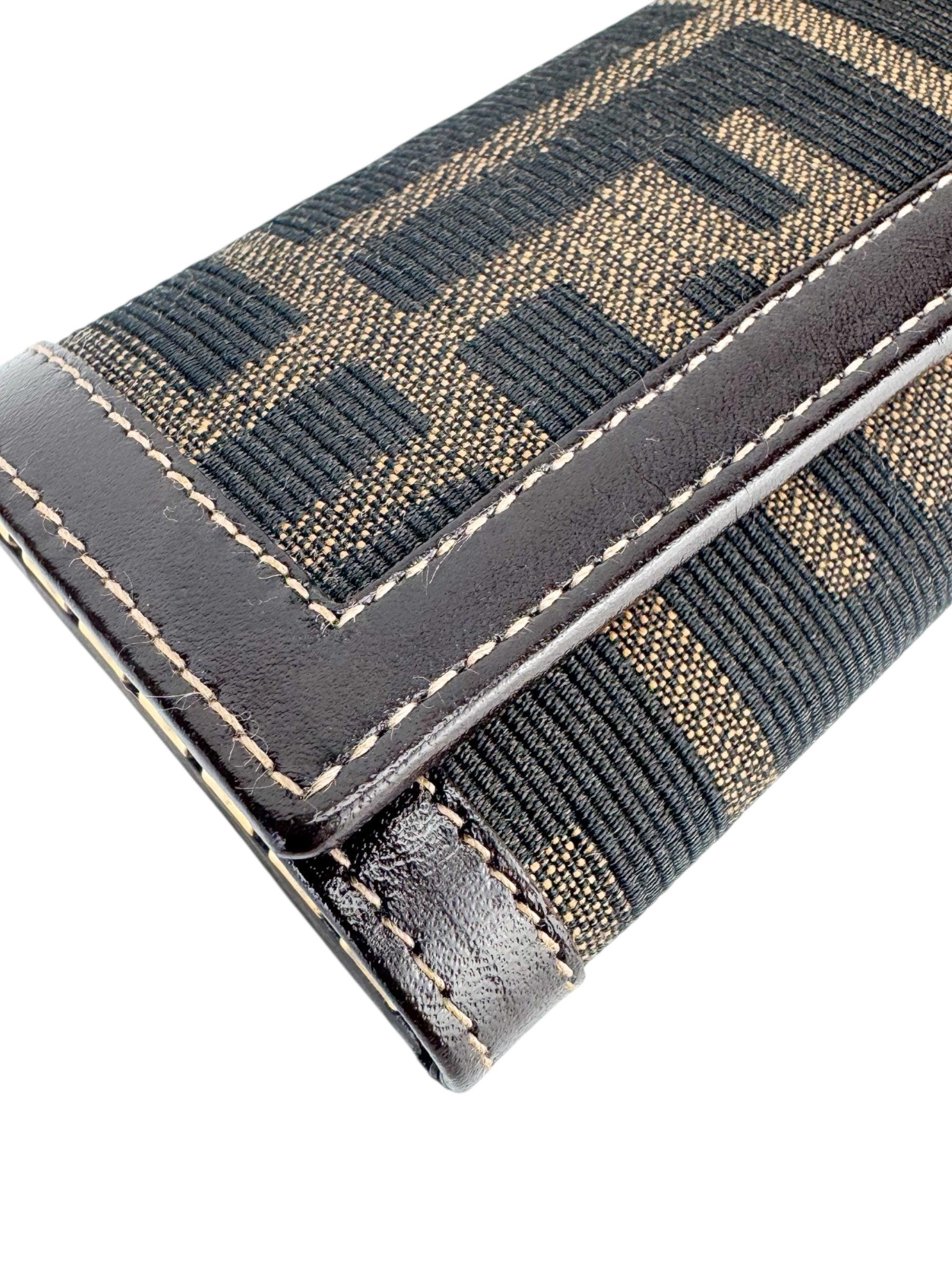 Fendi Zucca Canvas and Leather 6-Ring Key Case