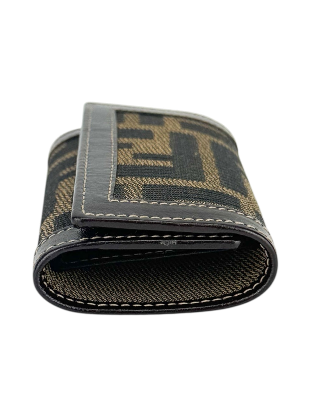 Fendi Zucca Canvas and Leather 6-Ring Key Case