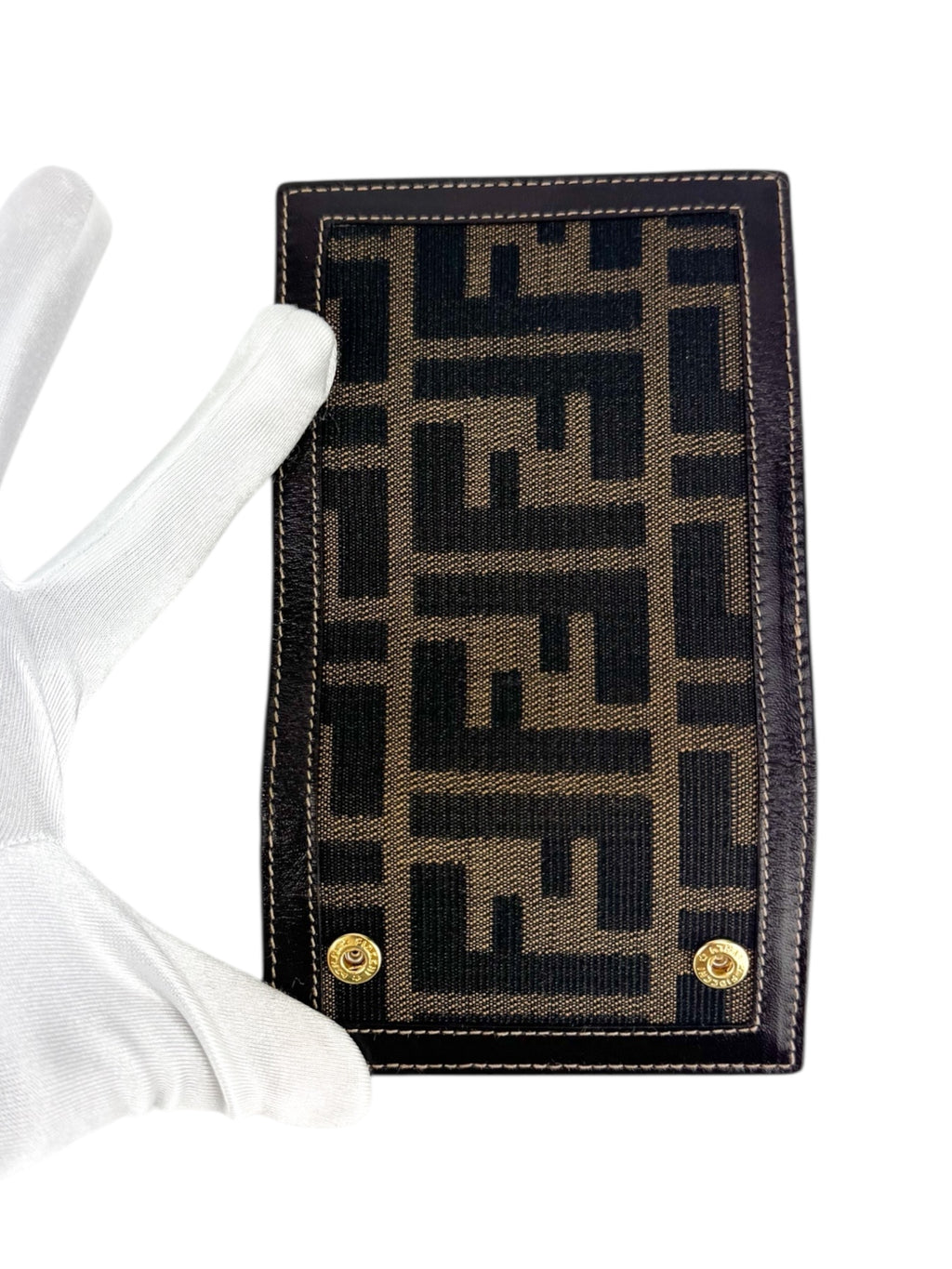 Fendi Zucca Canvas and Leather 6-Ring Key Case