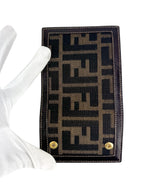 Fendi Zucca Canvas and Leather 6-Ring Key Case