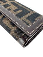 Fendi Zucca Canvas and Leather 6-Ring Key Case