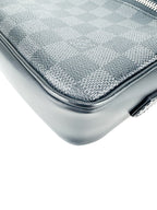 Louis Vuitton Damier Graphite Canvas Leather Kasai Clutch Bag