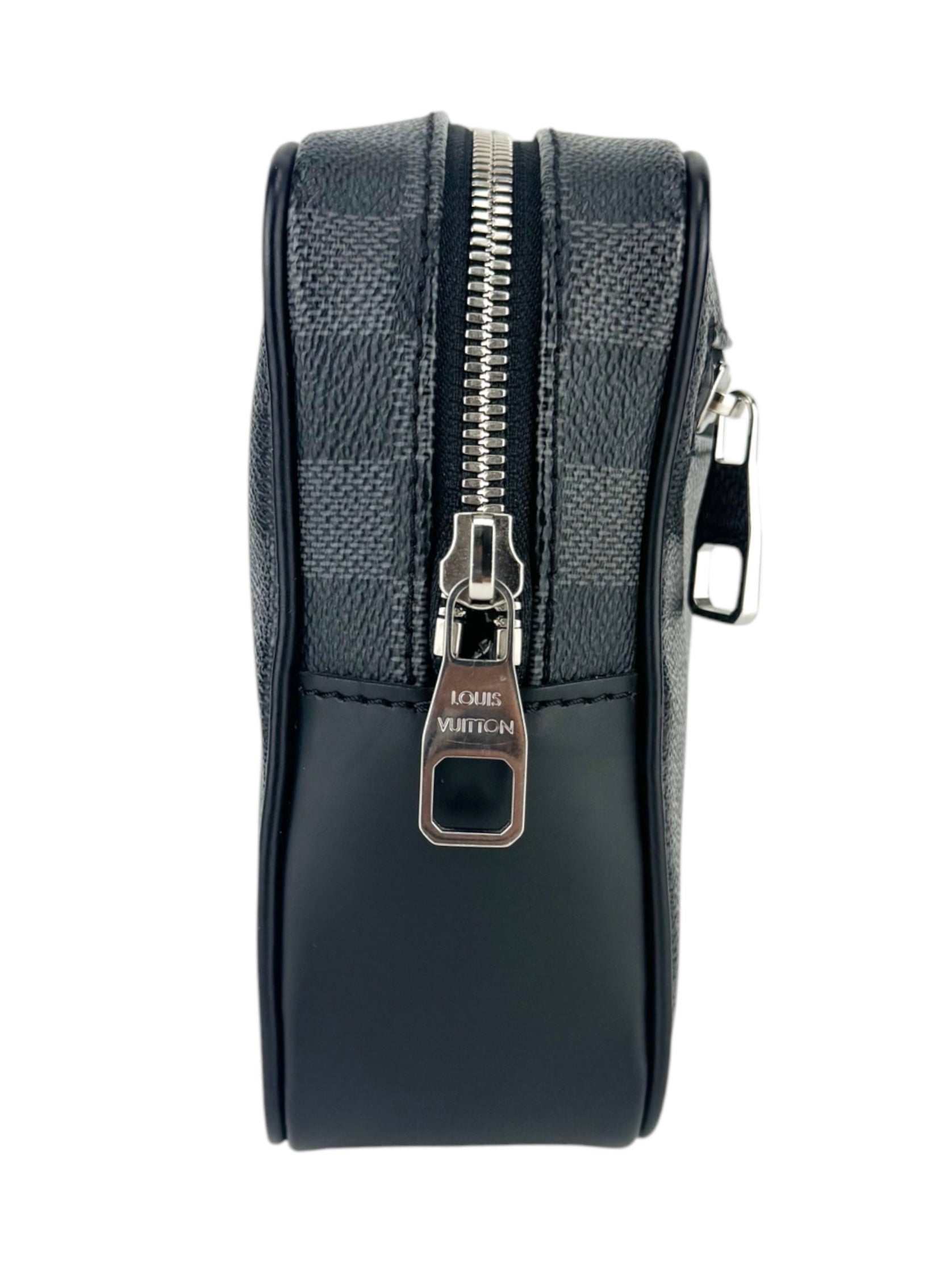 Louis Vuitton Damier Graphite Canvas Leather Kasai Clutch Bag