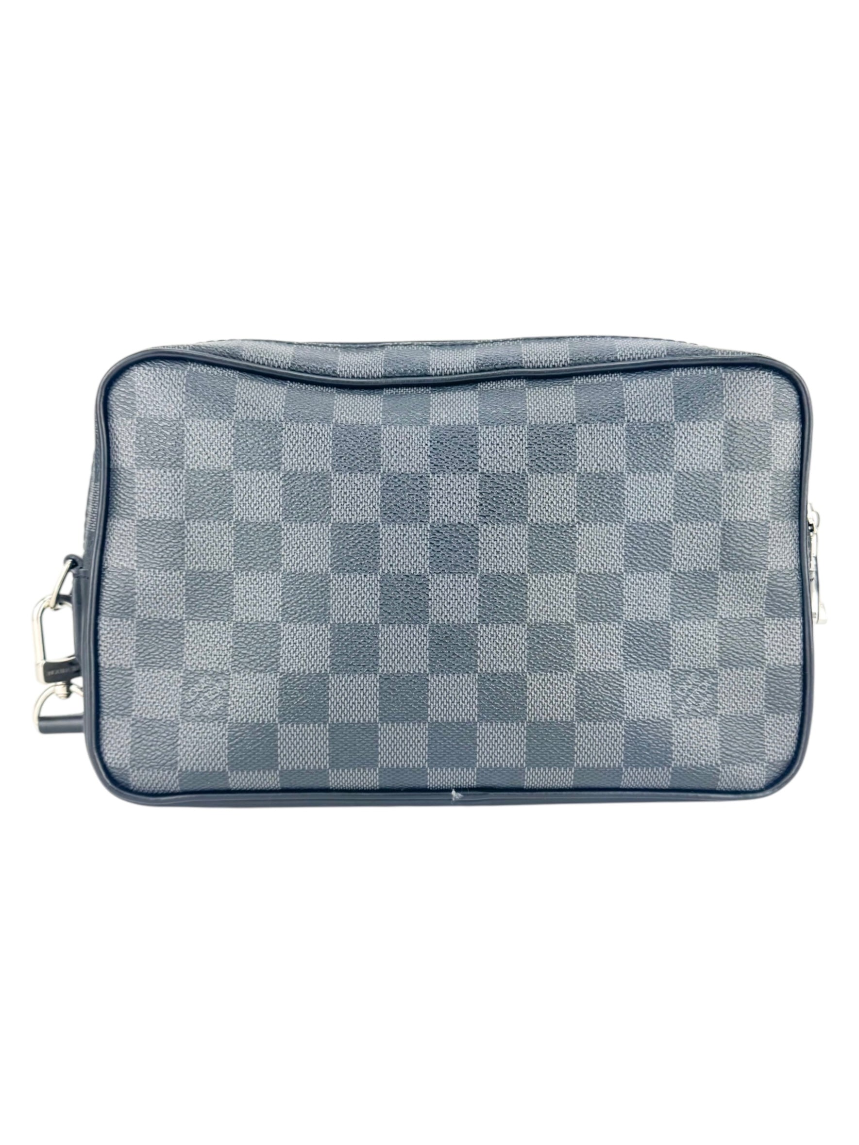 Louis Vuitton Damier Graphite Canvas Leather Kasai Clutch Bag