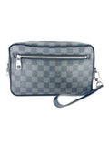 Louis Vuitton Damier Graphite Canvas Leather Kasai Clutch Bag