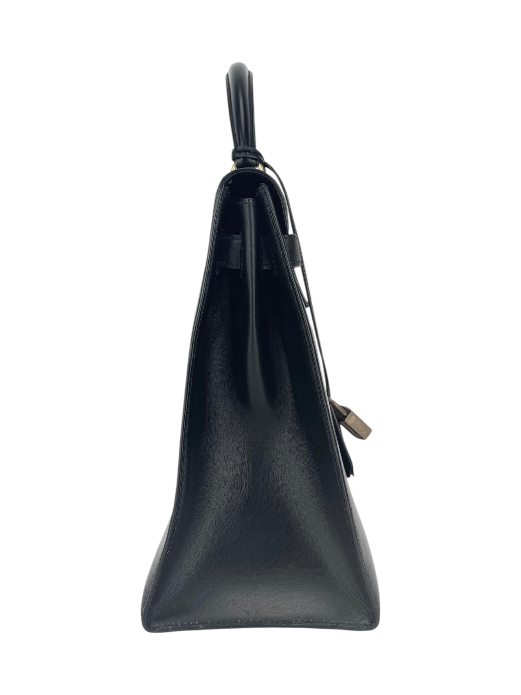 Hermes Black Box Calf Leather Kelly 32