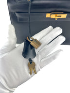 Hermes Black Box Calf Leather Kelly 32