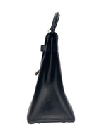 Hermes Black Box Calf Leather Kelly 32