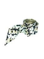 Fendi Bubble Letter Olive Green, Mint Green, Black and Pink Bandeau