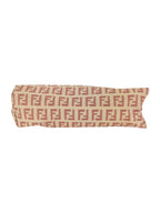 Fendi Beige and Pink Canvas Zucchino Cosmetic Pouch