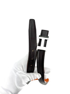 Hermes Brown and Orange Box Calf Leather Reversible H Buckle Belt