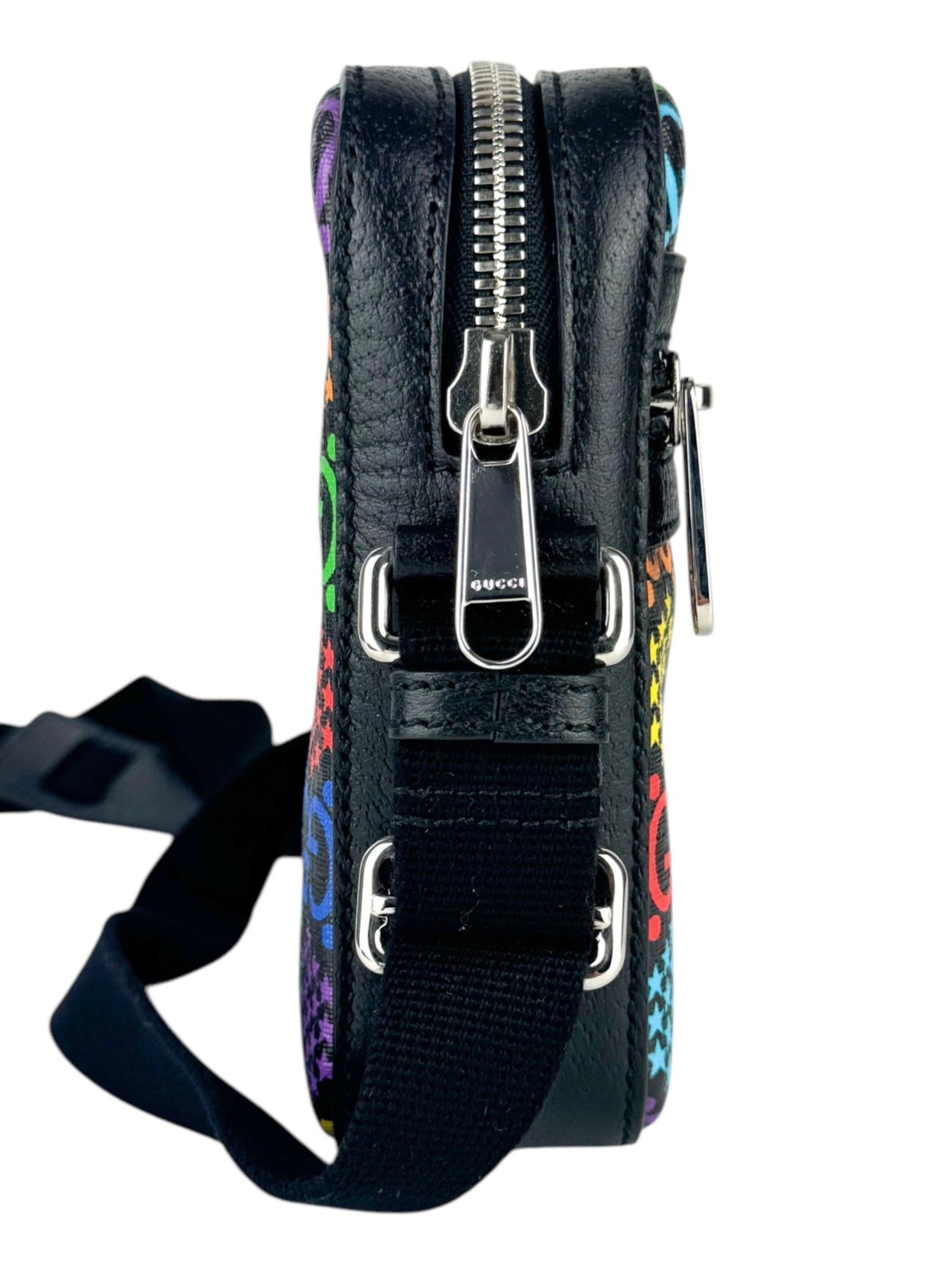 Gucci Multicolor Coated Canvas Leather GG Psychedelic Shoulder Bag