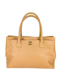 Chanel Beige Caviar Leather Cerf Executive Tote Bag