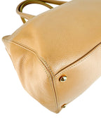 Chanel Beige Caviar Leather Cerf Executive Tote Bag