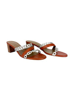 Hermes Cognac and Gris Argente Nappa Leather Ajaccio Sandals 39 (FULL SET)