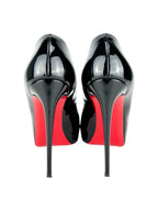 Christian Louboutin Black Patent Leather New Very Prive Heels 120