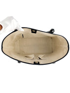 Gucci Black Leather Micro Guccissima Tote Bag