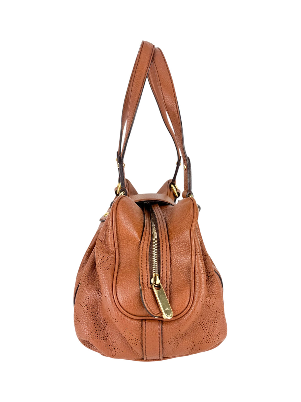 Louis Vuitton Brown Leather Mahina Luna Shoulder Bag PM