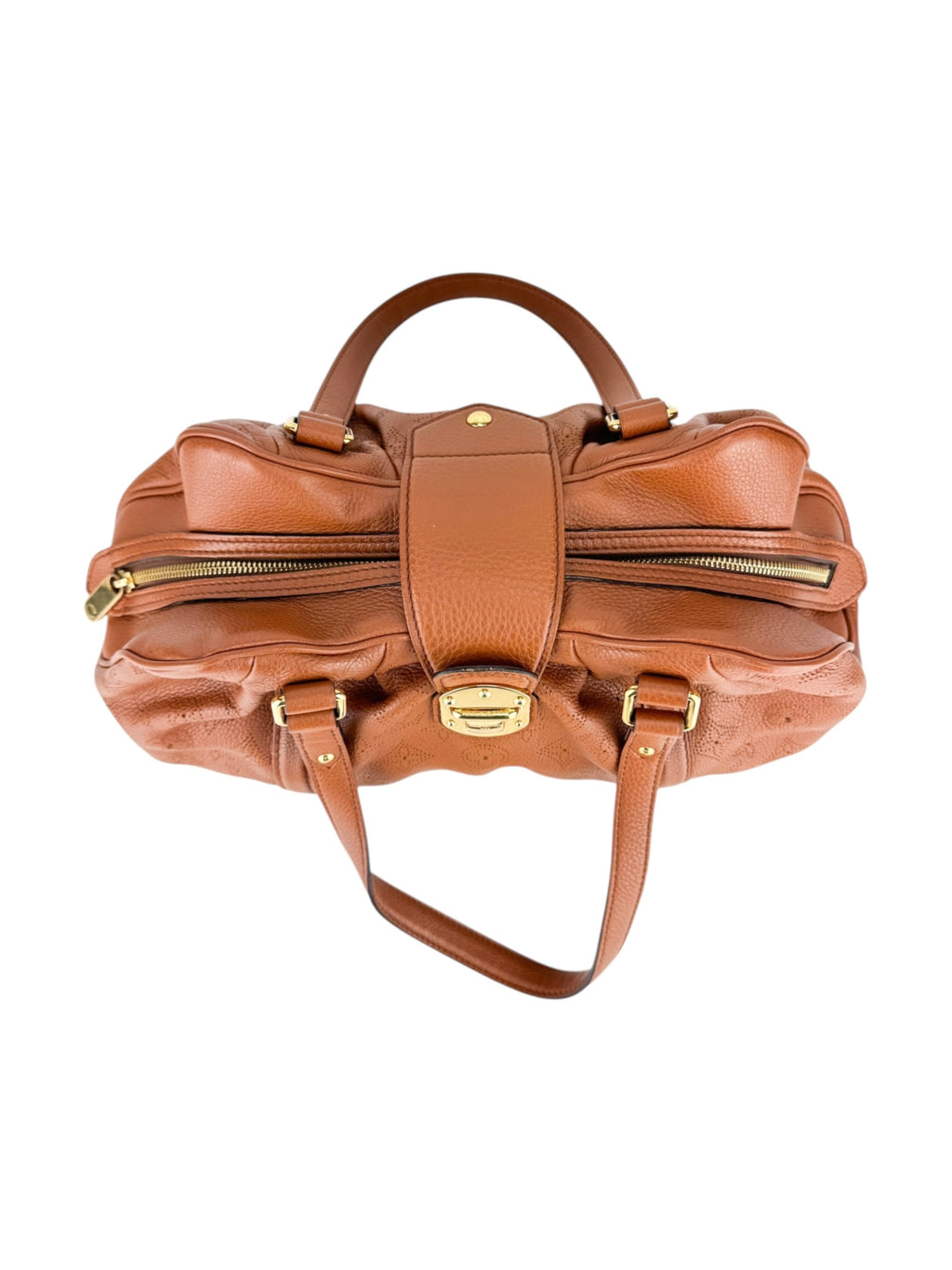 Louis Vuitton Brown Leather Mahina Luna Shoulder Bag PM