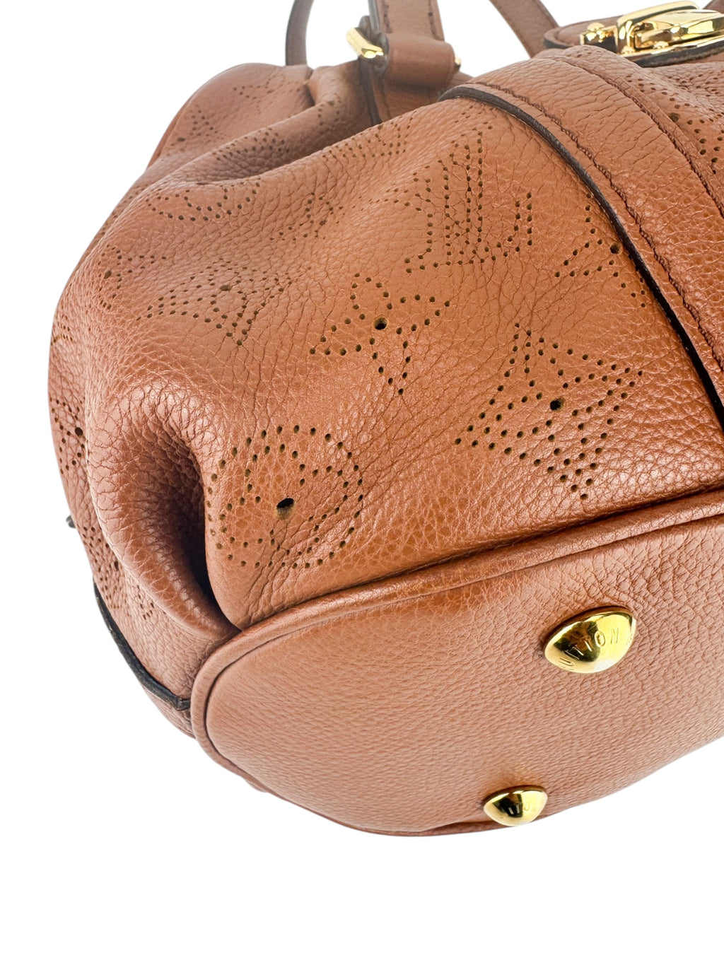 Louis Vuitton Brown Leather Mahina Luna Shoulder Bag PM