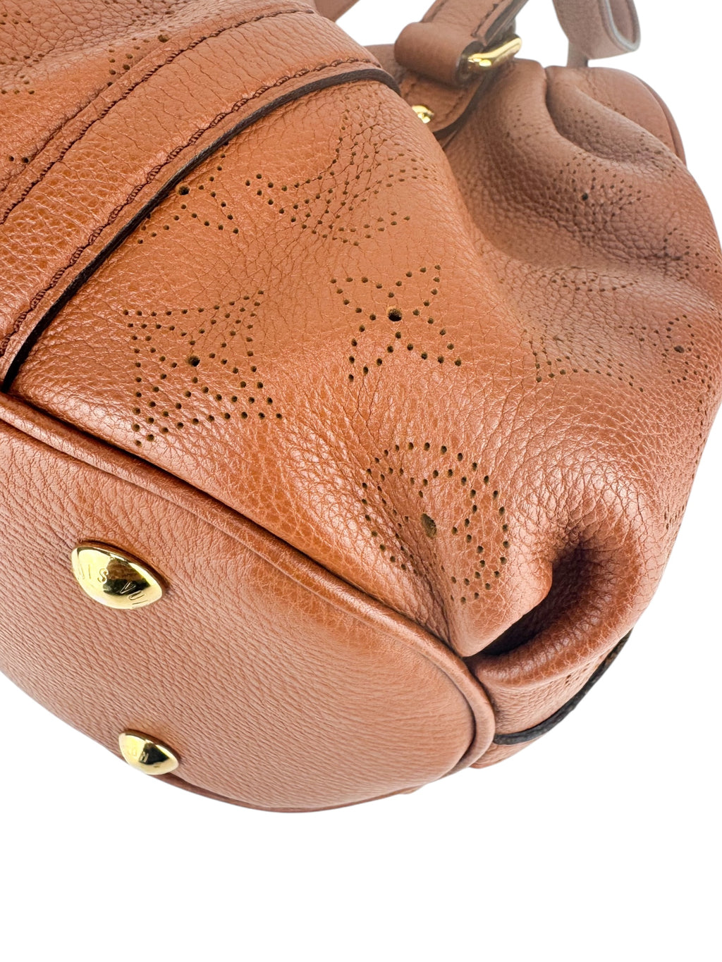 Louis Vuitton Brown Leather Mahina Luna Shoulder Bag PM