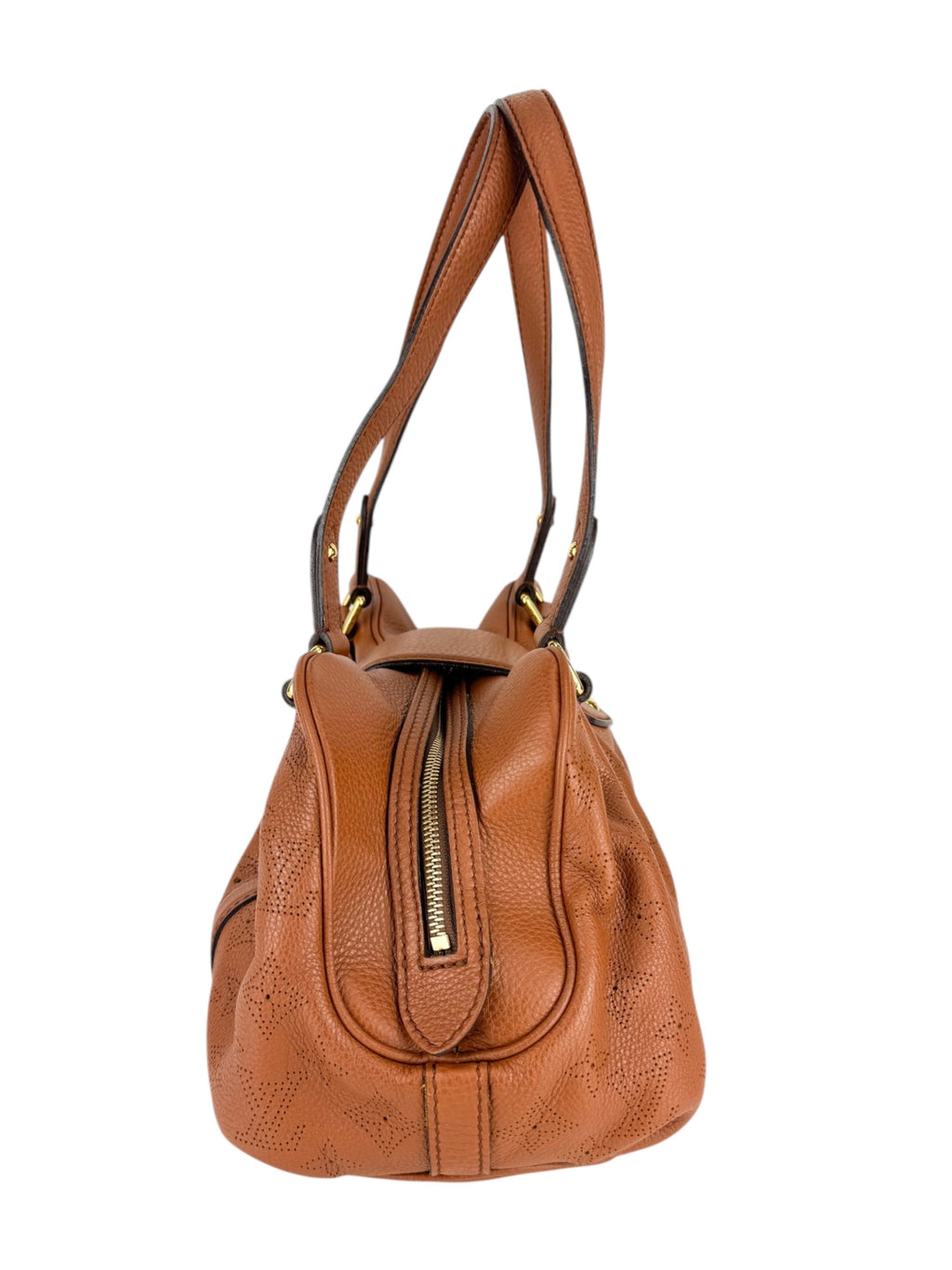 Louis Vuitton Brown Leather Mahina Luna Shoulder Bag PM