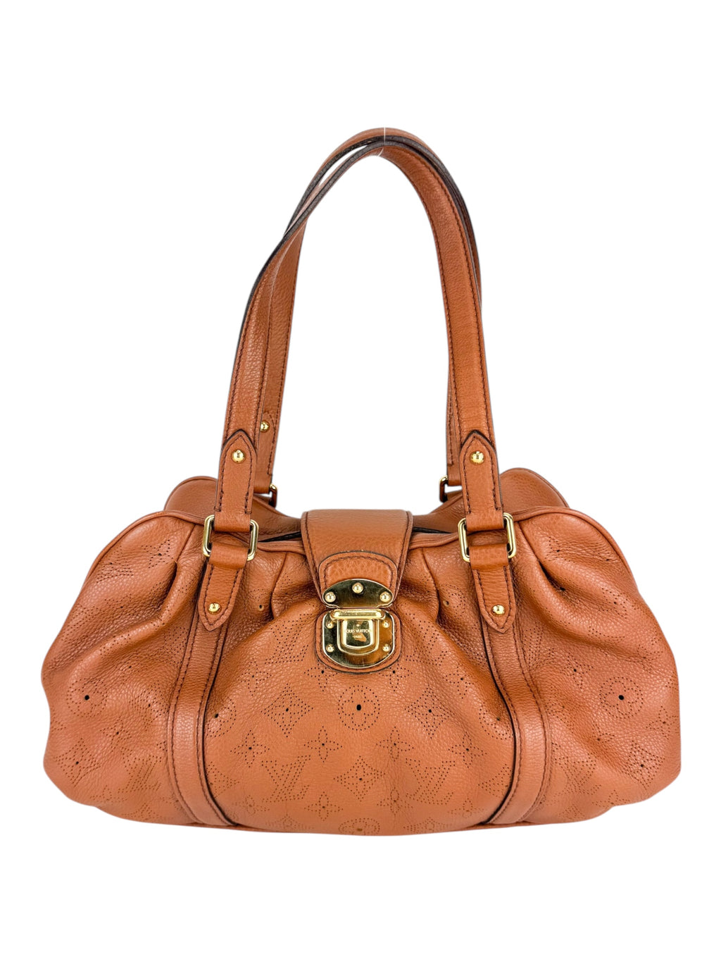 Louis Vuitton Brown Leather Mahina Luna Shoulder Bag PM