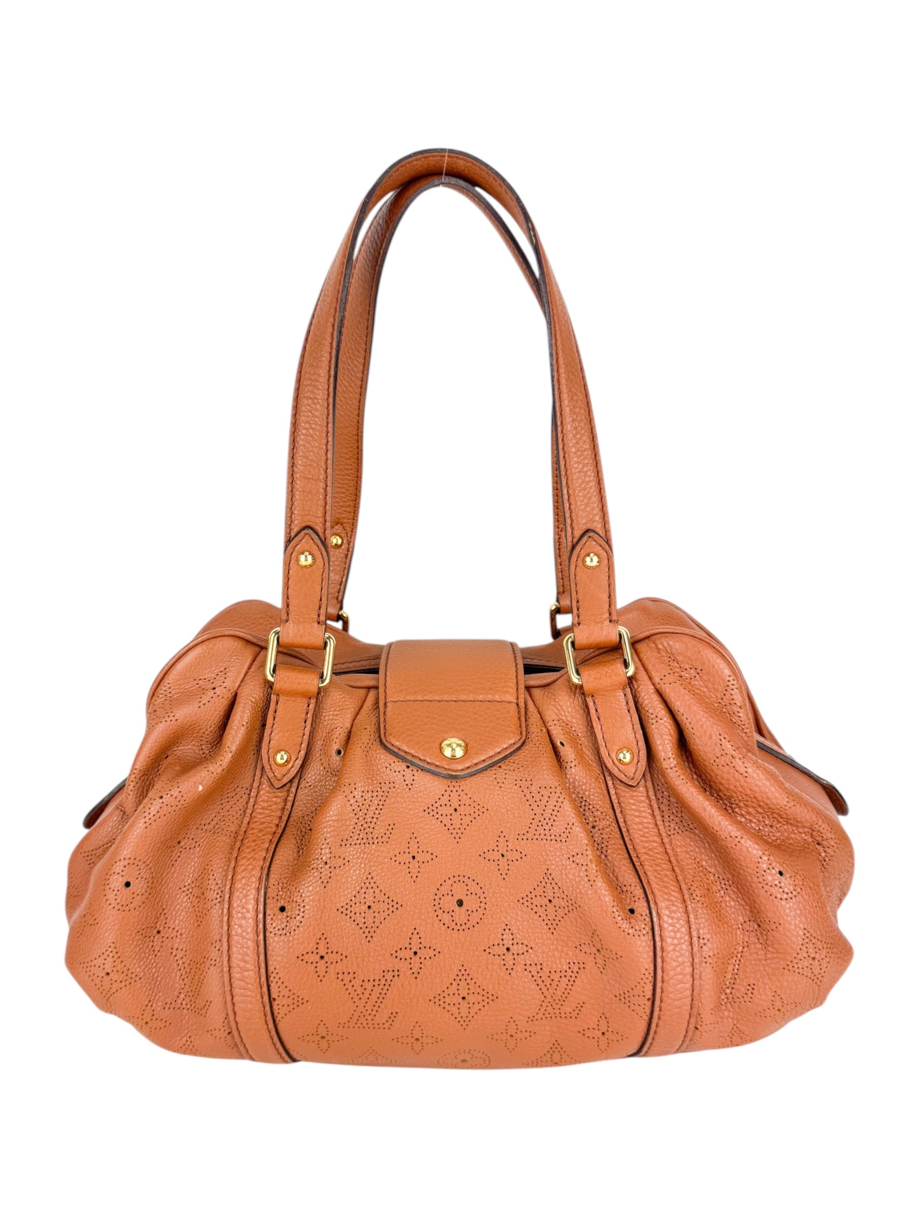 Louis Vuitton Brown Leather Mahina Luna Shoulder Bag PM