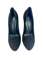 Giuseppe Black Suede Nana Heels 37.5