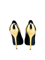 Giuseppe Black Suede Nana Heels 37.5