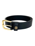 Gucci Black Leather Interlocking G Belt