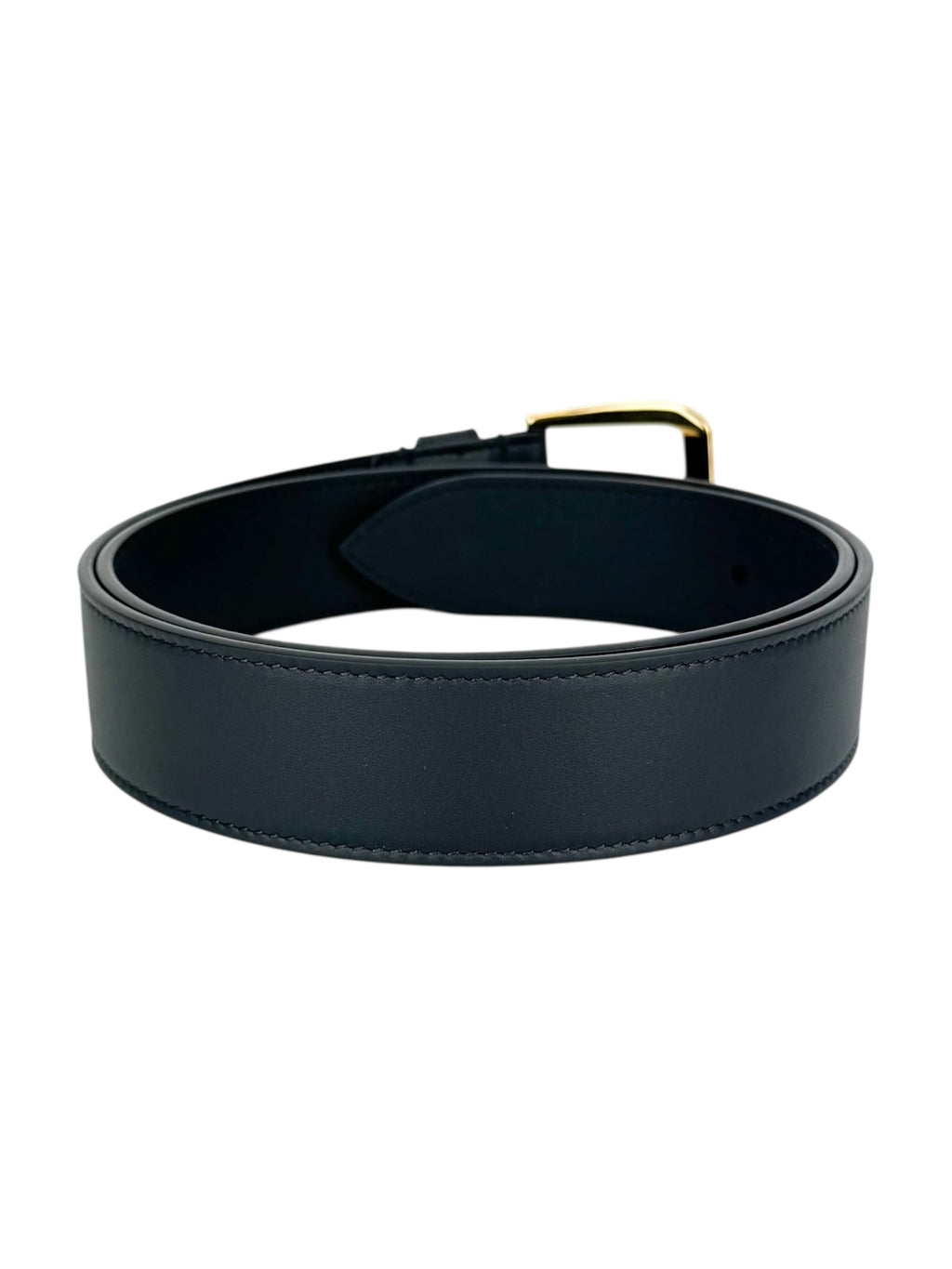 Gucci Black Leather Interlocking G Belt