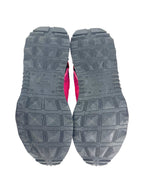 Valentino Pink Red and White Lace Runner Sneakers