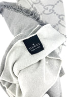 Gucci Light and Dark Grey Wool Blend Blanket