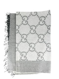 Gucci Light and Dark Grey Wool Blend Blanket