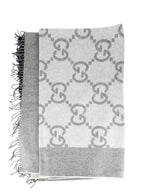 Gucci Light and Dark Grey Wool Blend Blanket