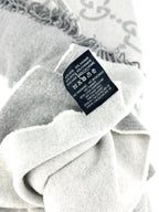 Gucci Light and Dark Grey Wool Blend Blanket