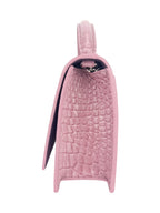 Alexander McQueen Lilac Leather Top Handle Skull Bag