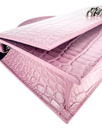 Alexander McQueen Lilac Leather Top Handle Skull Bag