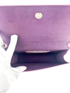 Alexander McQueen Lilac Leather Top Handle Skull Bag